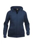 Basic-Hoodie-FullZip-Dam-Mörkmarin